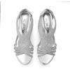imageDREAM PAIRS Womens Open Toe Low Wedges Sandals Sparkly Rhinestone Strappy Zipper Weeding Dressy Elegant Summer Shoes for LadySilverpat