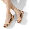 imageDREAM PAIRS Womens Open Toe Platform Espadrille Wedge Sandals Comfortable One Band Dressy Casual Sandals for WomenNudeNubuck