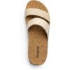 imageDREAM PAIRS Womens Platform Wedge Sandals with Arch Support Comfortable Beach Slipon Flat Sandals Casual 2Strap Cork Cushion Slides for WomenBeigepu