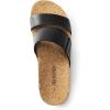 imageDREAM PAIRS Womens Platform Wedge Sandals with Arch Support Comfortable Beach Slipon Flat Sandals Casual 2Strap Cork Cushion Slides for WomenBlack