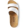 imageDREAM PAIRS Womens Platform Wedge Sandals with Arch Support Comfortable Beach Slipon Flat Sandals Casual 2Strap Cork Cushion Slides for WomenWhite