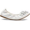 imageDREAM PAIRS Ballet Flats Shoes for Women Womens Pointed Toe Rhinestone Sparkly Foldable Flats Comfortable Shoes for Women Dressy Wedding Party Work DriveWhitepu