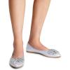 imageDREAM PAIRS Ballet Flats Shoes for Women Womens Pointed Toe Rhinestone Sparkly Foldable Flats Comfortable Shoes for Women Dressy Wedding Party Work DriveSilver