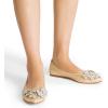 imageDREAM PAIRS Ballet Flats Shoes for Women Womens Pointed Toe Rhinestone Sparkly Foldable Flats Comfortable Shoes for Women Dressy Wedding Party Work DriveGold