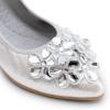 imageDREAM PAIRS Ballet Flats Shoes for Women Womens Pointed Toe Rhinestone Sparkly Foldable Flats Comfortable Shoes for Women Dressy Wedding Party Work DriveSilver
