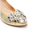 imageDREAM PAIRS Ballet Flats Shoes for Women Womens Pointed Toe Rhinestone Sparkly Foldable Flats Comfortable Shoes for Women Dressy Wedding Party Work DriveGold