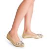 imageDREAM PAIRS Ballet Flats Shoes for Women Womens Pointed Toe Rhinestone Sparkly Foldable Flats Comfortable Shoes for Women Dressy Wedding Party Work DriveGold