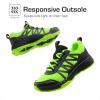 imageDREAM PAIRS Boys Girls Shoes Kids DuraPlay Tennis Footwear Non Slip Athletic Running Walking Lightweight Lace Up Sneakers for LittleBig KidNeon GreenBlack