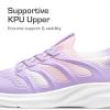 imageDREAM PAIRS Boys Girls Shoes Kids Tennis Slip on Footwear Running Athletic Sports School SneakersPurplePink