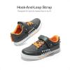 imageDREAM PAIRS Boys Sneakers Little Kids Toddler Shoes Storybook Causal Walking Shoes NonSlip with Hook and LoopGreyOrange