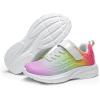imageDREAM PAIRS Girls Shoes Kids Tennis Sparkle Ease Running Athletic Lightweight Sneakers for LittleBig Kids ToddlerHot PinkYellowOrange