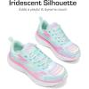 imageDREAM PAIRS Girls Shoes Sneakers Kids Tennis Shoes Lightweight Lace Up Running Casual Walking ShoesMint GreenRainbow