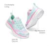 imageDREAM PAIRS Girls Shoes Sneakers Kids Tennis Shoes Lightweight Lace Up Running Casual Walking ShoesMint GreenRainbow