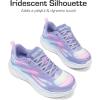 imageDREAM PAIRS Girls Shoes Sneakers Kids Tennis Shoes Lightweight Lace Up Running Casual Walking ShoesPurpleRainbow