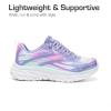 imageDREAM PAIRS Girls Shoes Sneakers Kids Tennis Shoes Lightweight Lace Up Running Casual Walking ShoesPurpleRainbow