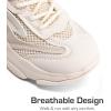 imageDREAM PAIRS Kids Girls Sneakers Jelly Sole Lace up Shoes Lightweight Walking Shoes for Girls BoysBeige