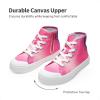 imageDREAM PAIRS Kids Sneakers Little Boys Girls High Top Canvas Shoes LilLegends CourtStar Casual Walking ShoesHot PinkPurple