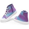 imageDREAM PAIRS Kids Sneakers Little Boys Girls High Top Canvas Shoes LilLegends CourtStar Casual Walking ShoesPurpleBlue