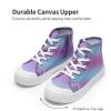 imageDREAM PAIRS Kids Sneakers Little Boys Girls High Top Canvas Shoes LilLegends CourtStar Casual Walking ShoesPurpleBlue