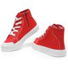 imageDREAM PAIRS Kids Sneakers Little Boys Girls High Top Canvas Shoes LilLegends CourtStar Casual Walking ShoesRed