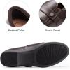 imageDREAM PAIRS Loafer for Women Slipon Comfortable Dressy Loafers Business Casual Work Office Loafer Shoes Faux Leather Round Toe with Arch SupportBrown