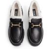 imageDREAM PAIRS Loafers for Women Platform Chunky Loafers Slip On Casual ShoesBlackfurry