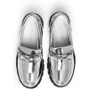 imageDREAM PAIRS Loafers for Women Platform Chunky Loafers Slip On Casual ShoesSilverpat