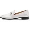 imageDREAM PAIRS Loafers for Women Slip On Comfortable Round Toe Casual Fashion Flats Dressy ShoesBeige WhitePu