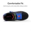 imageDREAM PAIRS Toddler Boys Sneakers Little Kids Shoes Playful Fun Cartoon Causal Walking NonSlip Hook and LoopBlack