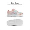 imageDREAM PAIRS Toddler Girls Sneakers Sparkly Shiny Lightweight Comfortable Hook and Loop Casual Walking Little Kids ShoesPinkRainbow