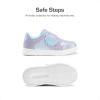 imageDREAM PAIRS Toddler Girls Sneakers Sparkly Shiny Lightweight Comfortable Hook and Loop Casual Walking Little Kids ShoesPurpleRainbow