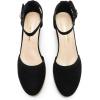 imageDREAM PAIRS Womens Espadrilles Closed Toe Ankle Strap Dressy Platform Wedge SandalsBlack1