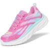 imageDREAM PAIRS Girls Shoes Sneakers Kids Tennis Shoes Lightweight Lace Up Running Casual Walking ShoesHot PinkRainbow