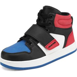 imageDREAM PAIRS Boys Girls High Top Sneaker LilLegends Skyhigh Basketball ShoesRedBlueBlack