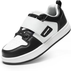 imageDREAM PAIRS Boys Girls Sneaker Low Top Basketball Shoes Kids LilLegends AlleyBall Walking Shoes for Sport Outdoor SchoolBlackWhite
