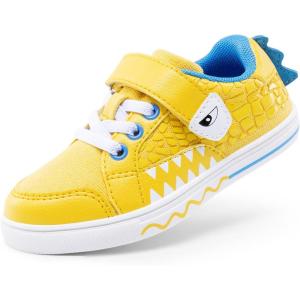 imageDREAM PAIRS Boys Sneakers Little Kids Toddler Shoes Storybook Causal Walking Shoes NonSlip with Hook and LoopYellow