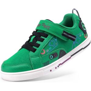 imageDREAM PAIRS Toddler Boys Sneakers Little Kids Shoes Playful Fun Cartoon Causal Walking NonSlip Hook and LoopGreen