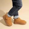 imageDREAM PAIRS Boys Boots Kids Girls Winter Warm Faux Fur Walking Ankle Boots FuzzyGo Kids Cozy Tap for ToddlerLittle KidChestnut