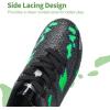 imageDREAM PAIRS Boys Girls Soccer Cleats Kids Football Shoes for LittleBig KidBlackGreen