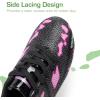 imageDREAM PAIRS Boys Girls Soccer Cleats Kids Football Shoes for LittleBig KidBlackHot Pink