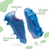 imageDREAM PAIRS Boys Girls Soccer Cleats Kids Football Shoes for LittleBig KidBlueHot Pink