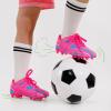 imageDREAM PAIRS Boys Girls Soccer Cleats Kids Football Shoes for LittleBig KidHot PinkBlue