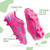 imageDREAM PAIRS Boys Girls Soccer Cleats Kids Football Shoes for LittleBig KidHot PinkBlue
