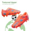 imageDREAM PAIRS Boys Girls Soccer Cleats Kids Football Shoes for LittleBig KidOrange