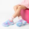 imageDREAM PAIRS Kids Sneakers Girls SlipOn Shoes ZStrap Colorful Jelly Sole Walking ShoesRainbowBlue