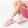 imageDREAM PAIRS Kids Sneakers Girls SlipOn Shoes ZStrap Colorful Jelly Sole Walking ShoesRainbowPink
