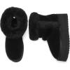 imageDREAM PAIRS Winter Platform Fur Boots for Women Genuine Suede Faux Fur Snow Booties Classic Warm SlipOn Memory Foam Comfort FuzzyChic Plush Platform Ankle BootsBlack