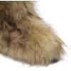 imageDREAM PAIRS Womens Faux Fur Boot Furry Snow Boot Mid Calf Boots Warm Flat Outsole Fur Lined Fashion Winter Boots FuzzyChic FantasiaTan