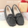 imageDREAM PAIRS Womens House Slippers Indoor Outdoor Moccasin Fuzzy Fluffy Furry Loafers Suede Leather Warm ShoesGrey02