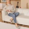 imageDREAM PAIRS Womens House Slippers Indoor Outdoor Moccasin Fuzzy Fluffy Furry Loafers Suede Leather Warm ShoesSand02